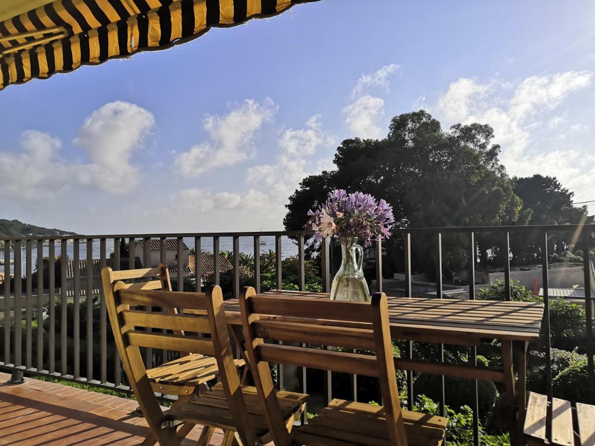 Appartement Cosy Vue Mer A 50 M De La Plage - Refait A Neuf Et Climatise Le Pradet Eksteriør billede