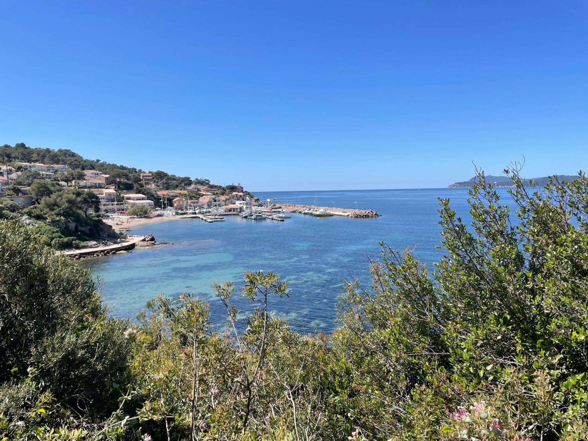 Appartement Cosy Vue Mer A 50 M De La Plage - Refait A Neuf Et Climatise Le Pradet Eksteriør billede